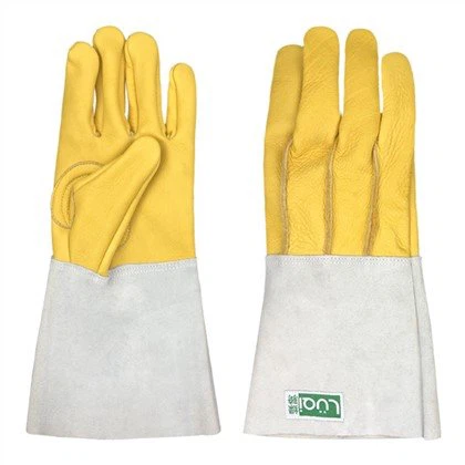 gants de travail en cuir à manches longues